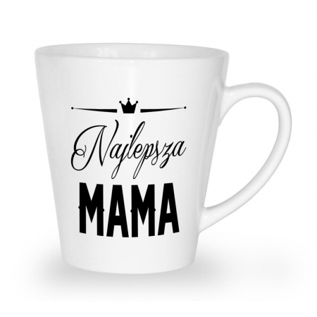 Kubek latte na dzień matki Najlepsza mama